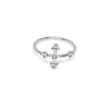 BAGUE CROIX ARGENT