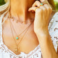 Collier Surya Grand Soleil et Turquoise