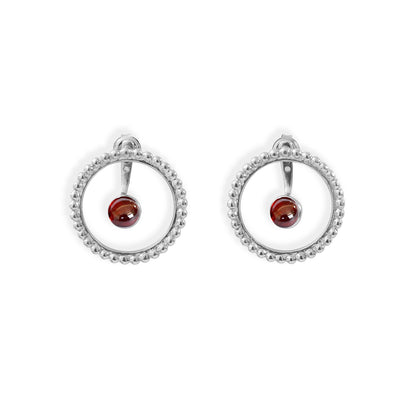 Boucles-cercles-de-perles-et-pierres-argent-grenat