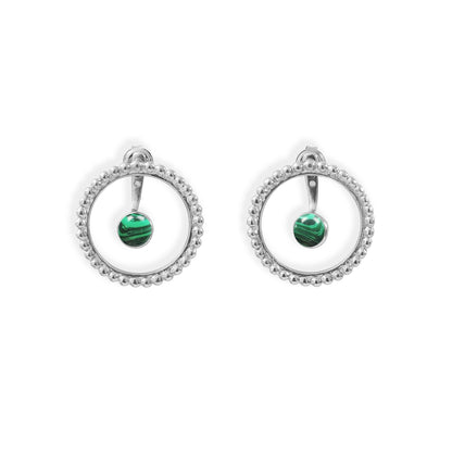 Boucles-cercles-de-perles-et-pierres-argent-malachite