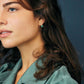 Boucles dessous d'oreilles Romy en Grenat