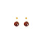 Boucles dessous d'oreilles Romy en Grenat