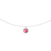 Collier-Soleil-Argent-Rhodonite