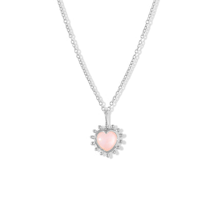 Collier-Aura-Coeur-Quartz-Rose-Argent