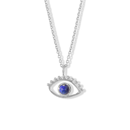 Collier-Ajna-Oeil-Argent-Lapis-Lazuli