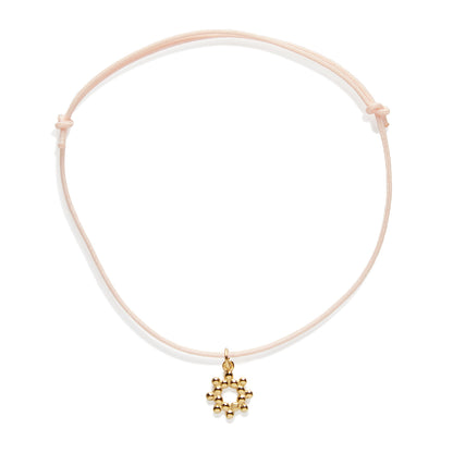 Bracelet Pendentif Mini Soleil sur Cordon