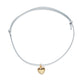 Bracelet Pendentif Petit Coeur sur Cordon